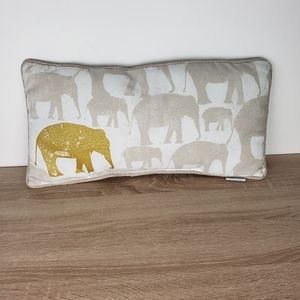 Threshold gold elephant accent pillow